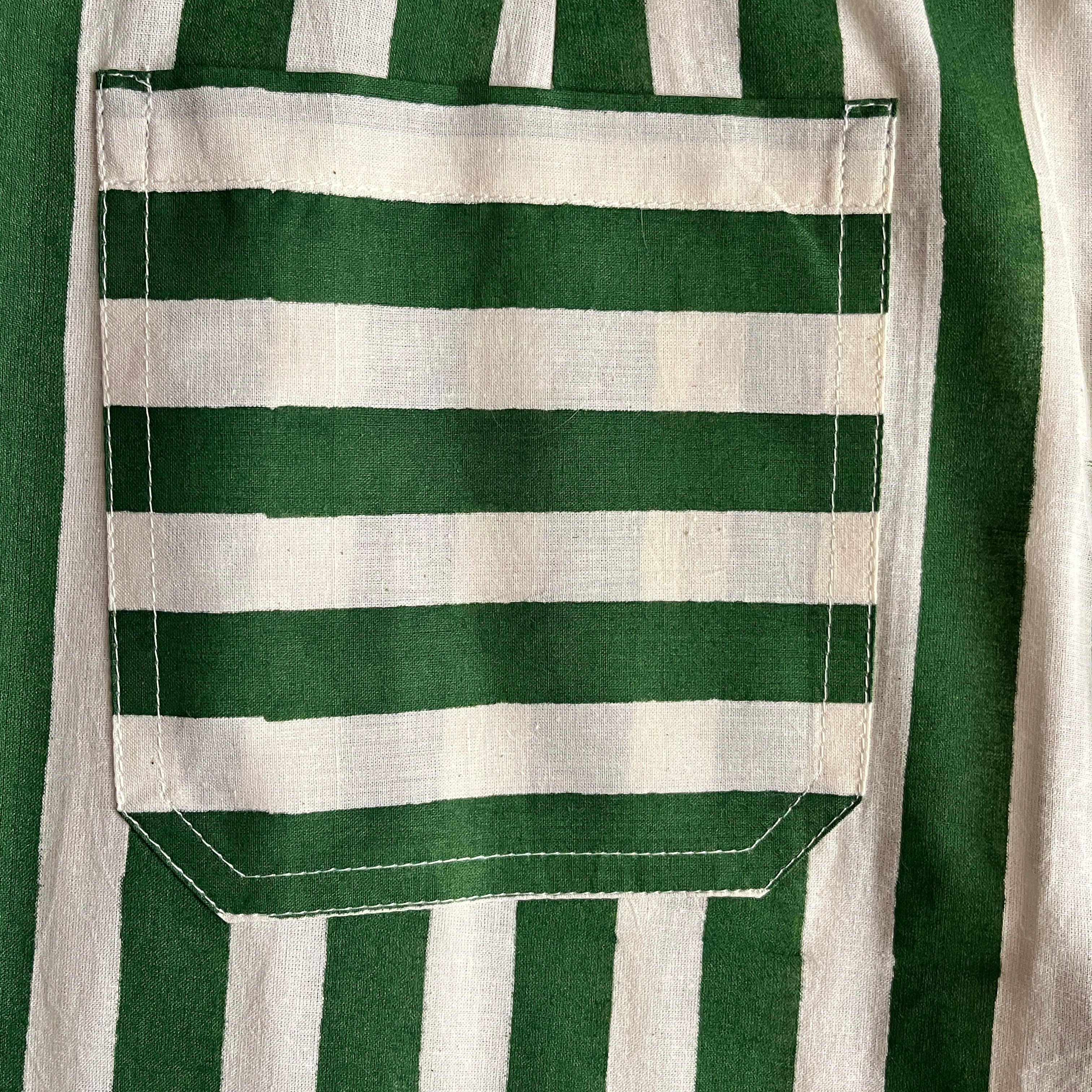 Martina Stripes Trouser in Green