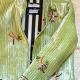 Otto Reversible Jacket in Firework Flowers & Stripes