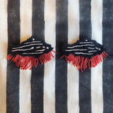 Fish Embroidered Earrings