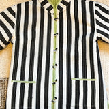 Otto Reversible Jacket in Firework Flowers & Stripes
