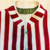 Otto Reversible Jacket in Snake & Red Stripe