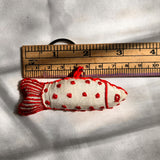 Embroidered Fish Keychain