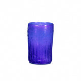 Herati Fluted Glass in Dark Blue