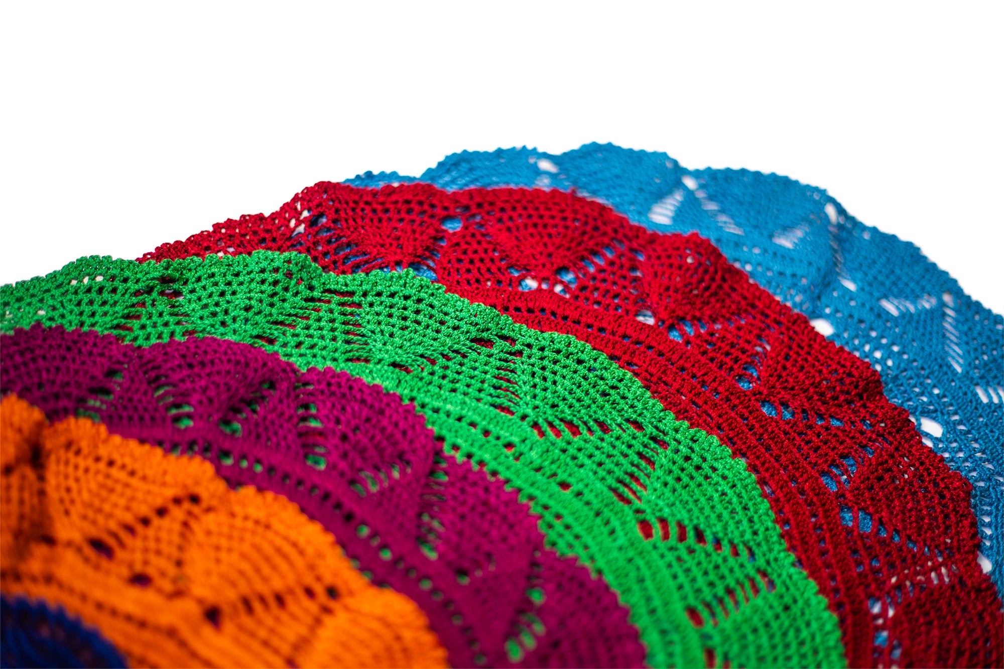 Alaia Hand-Crochet Placemats in Orange