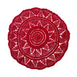 Alaia Hand-Crochet Placemats in Red