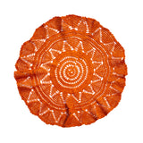 Alaia Hand-Crochet Placemats in Orange