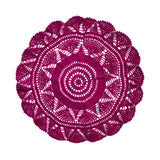 Alaia Hand-Crochet Placemats in Maroon