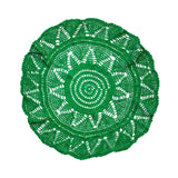 Alaia Hand-Crochet Placemats in Green
