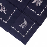 Parandeh Napkins in Cream on Navy
