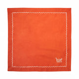 Parandeh Napkins in Cream on Navy