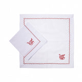 Parandeh Napkins in Rust on Cream