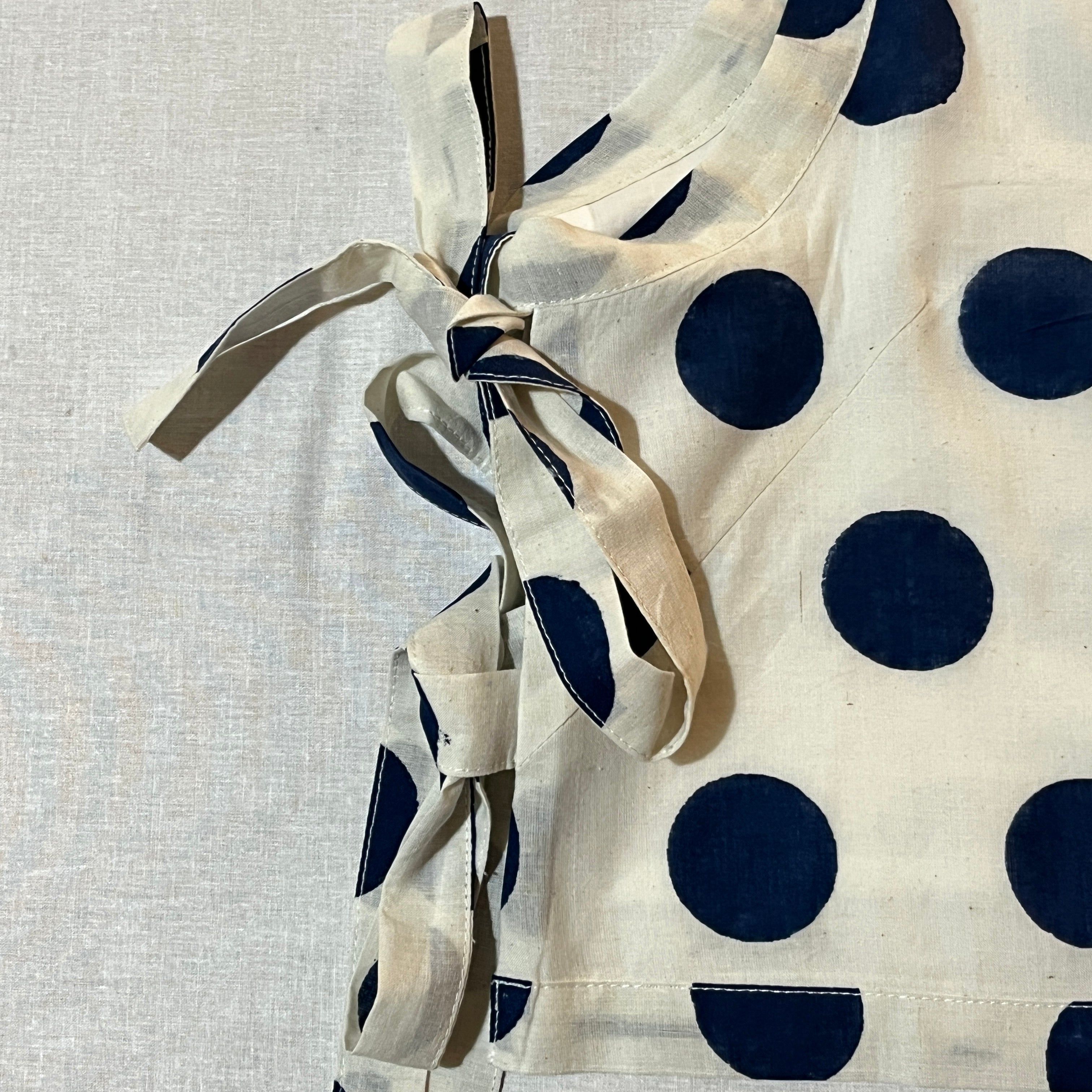 Tashy Polka Dot Top in Blue