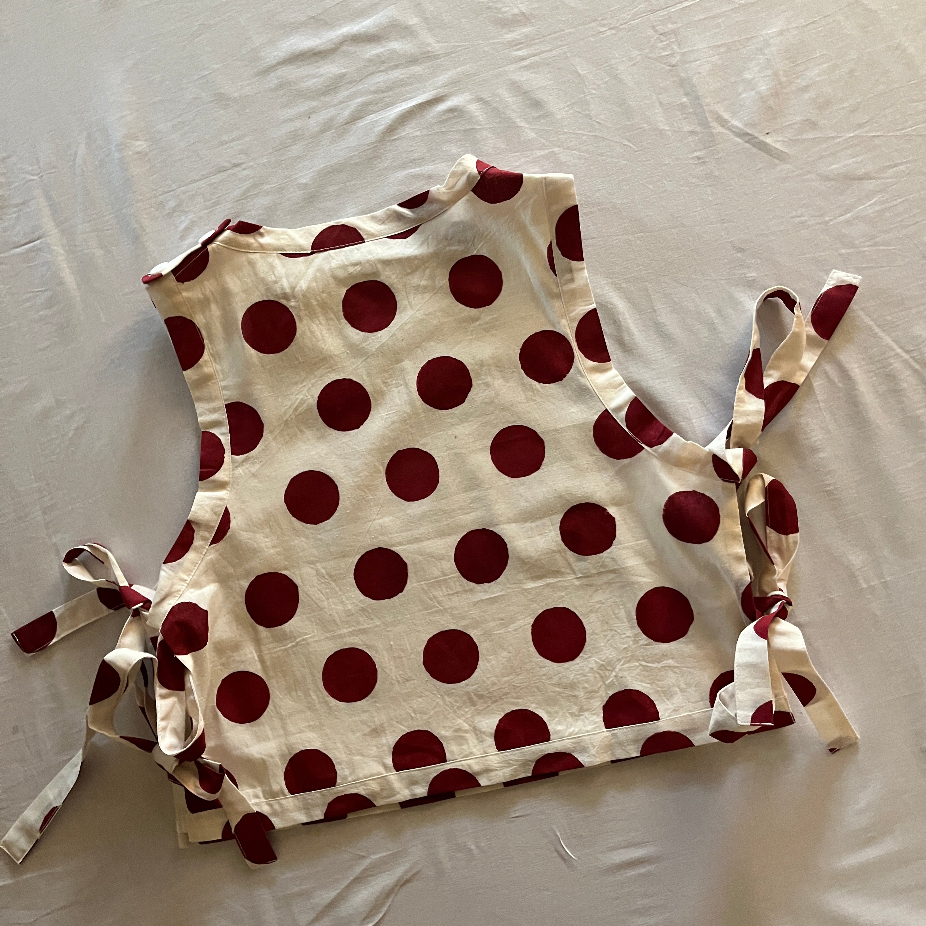 Tashy Polka Dot Top in Red