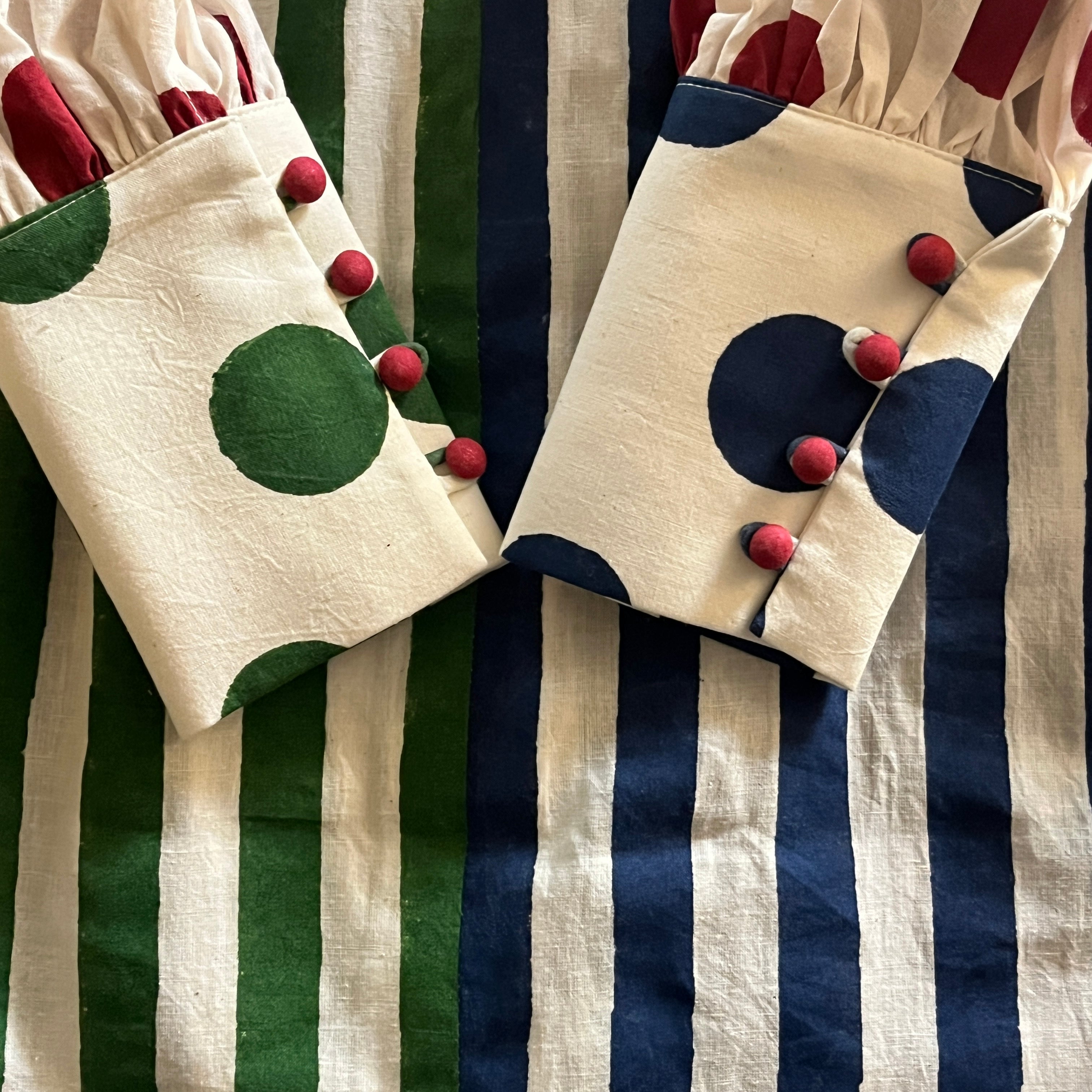 Nehru Dress Stripes & Polka Mix