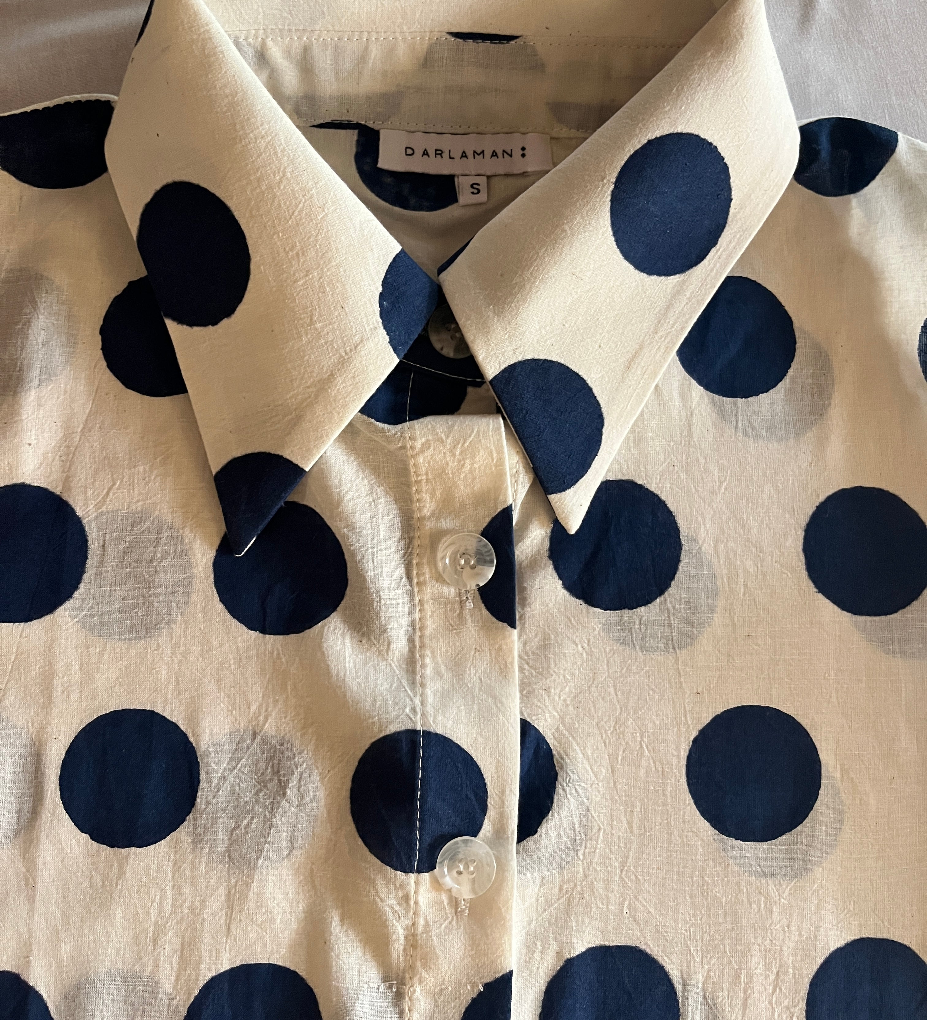 Polka Dot Button Down Shirt - 3 Colourways