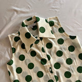 Polka Dot Button Down Shirt - 3 Colourways
