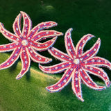 Starfish Embroidered Earrings