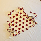 Tashy Polka Dot Top in Red