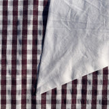 Bow Shirt in Maroon Gingham