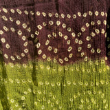 Saf Chunri Top in Brown & Green