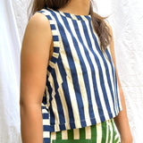 Tashy Stripes Top - Blue